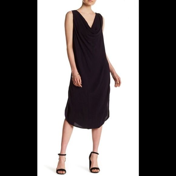 Black sheath dress. Cowl neck. NWOT - Picture 2 of 7